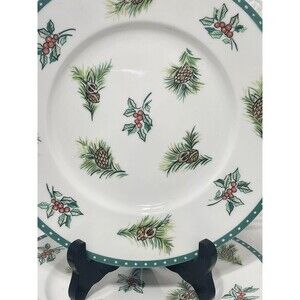 Set Of 4 Mikasa Christmas Wish Plates Ultima+ HK 713 8.5 Inch Holiday Plates